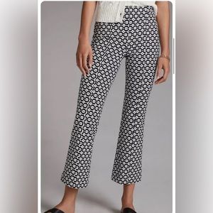 Anthropologie Daisy Print Maeve Kick Flare Pants